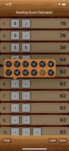 Game screenshot Bowling Calculator apk
