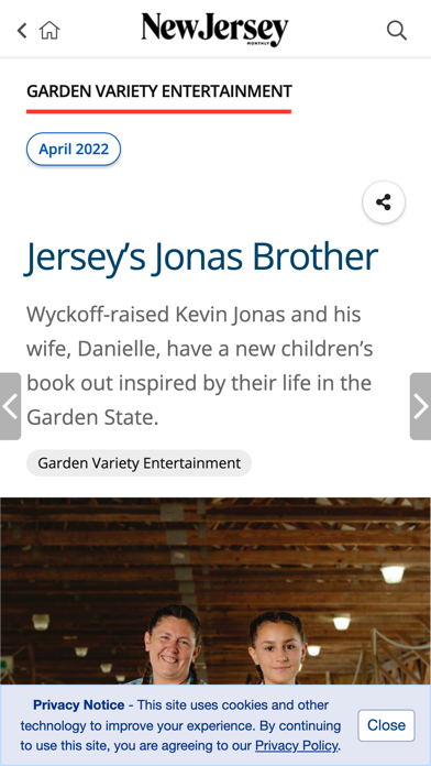 New Jersey Monthly Magazine Screenshot