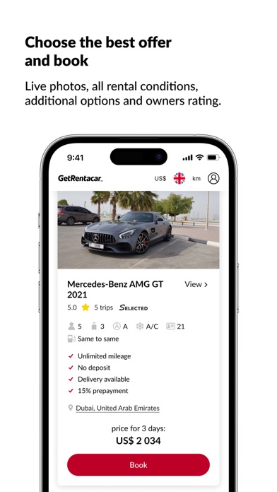 GetRentacar.com - Car Rental Screenshot