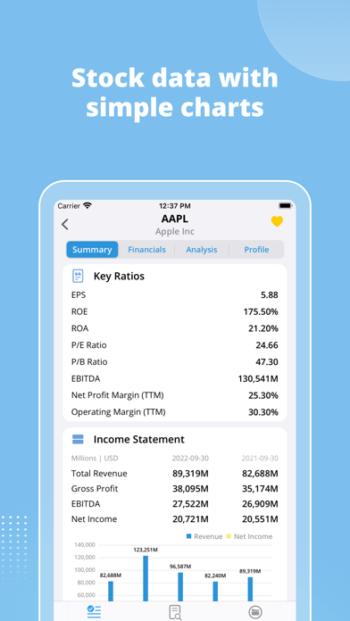 InStock: Stock Market Screenshot