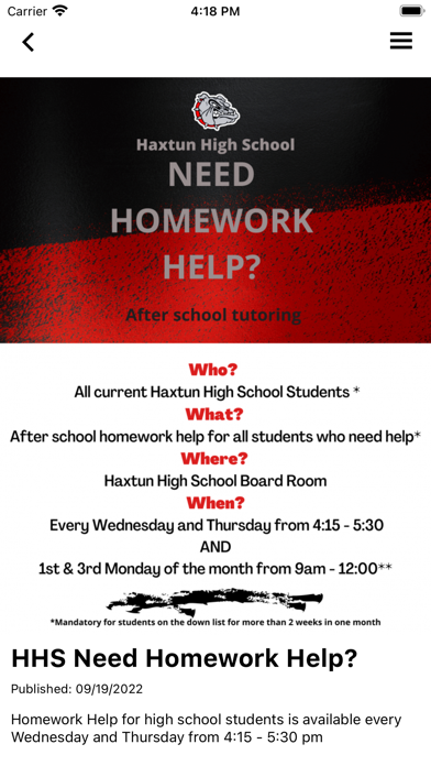 Haxtun School District RE-2J Screenshot