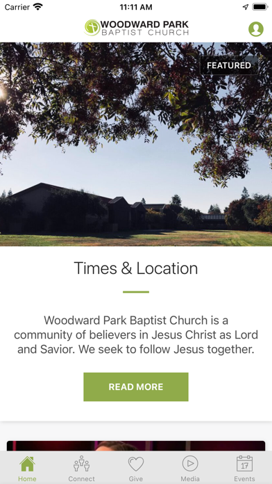 Woodward Park Baptist Church Screenshot
