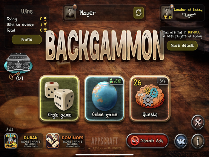 Backgammon Elite HD