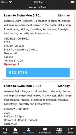 Game screenshot Islander Aquatics Swim School hack