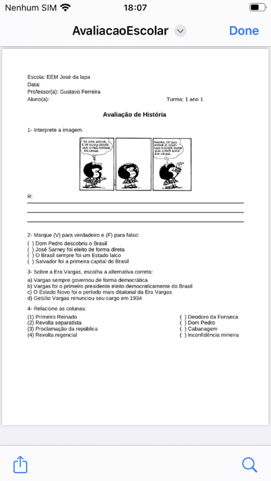 Criar Atividades Escolares Screenshot
