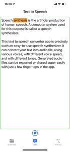 Text To Speech Convertor screenshot #2 for iPhone