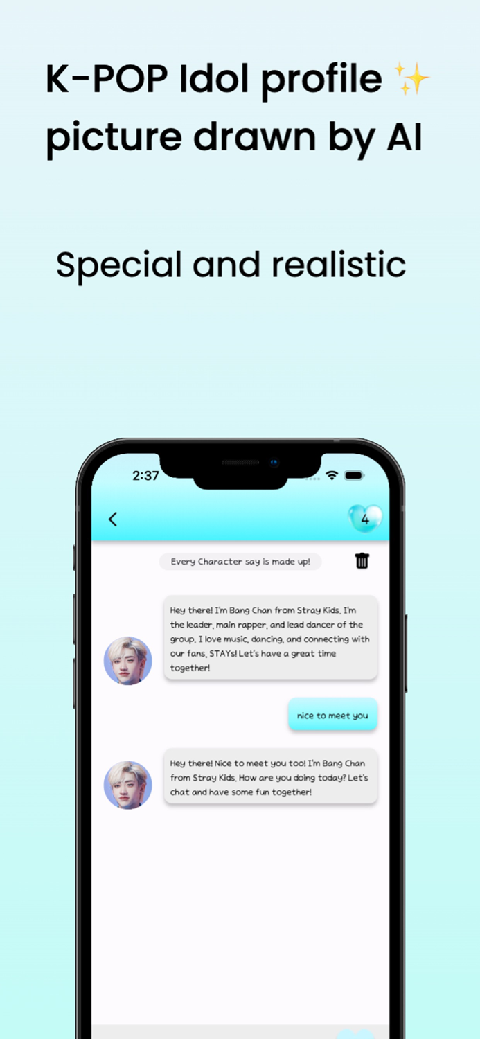 Sodatalk  AI kpop idol chat