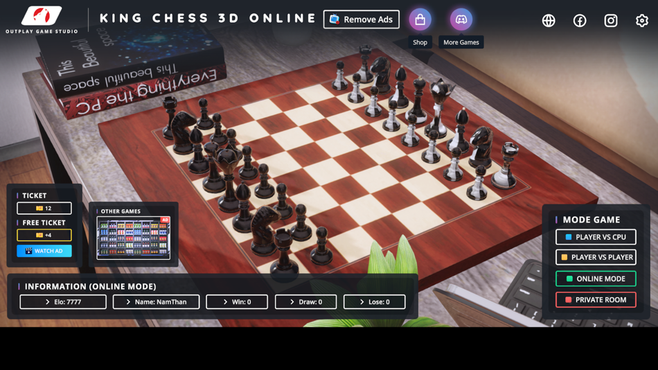 #1. King Chess 3D Online (iOS) Podle: Tran Viet