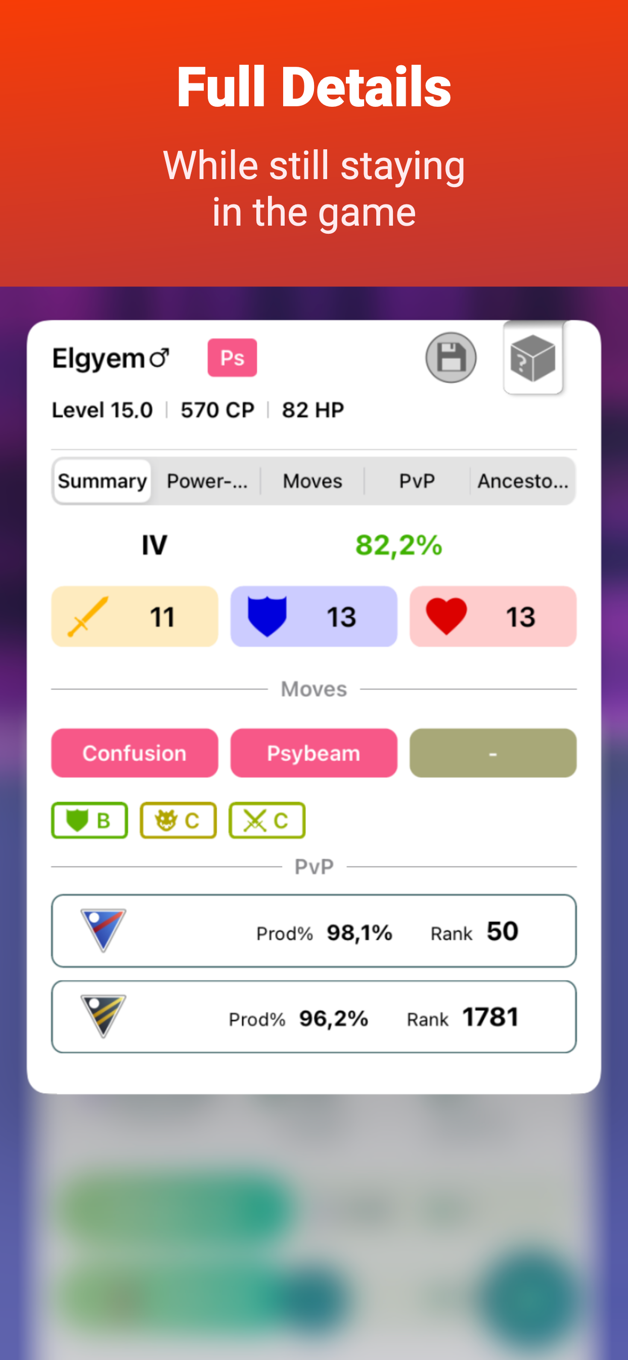 Calcy IV - Fast IV & PvP Ranks