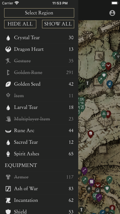 MapGenie: Elden Ring Map Screenshot