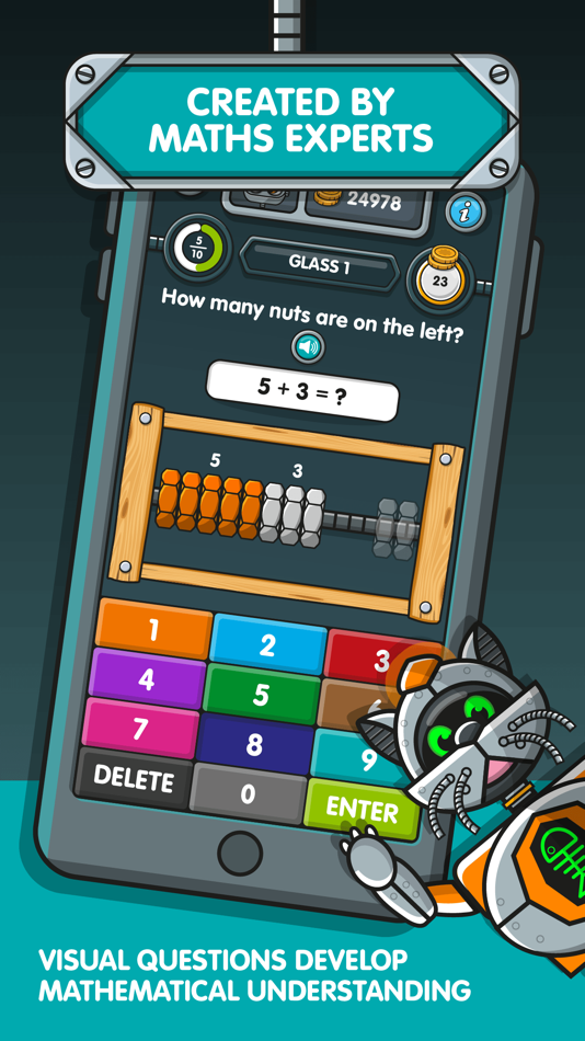 #2. NumBots (iOS) By: Maths Circle Ltd