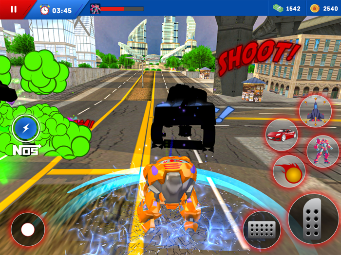 Robot Car Transform Games