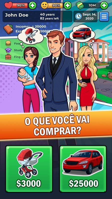 Vida Milionario História Jogo screenshot 2