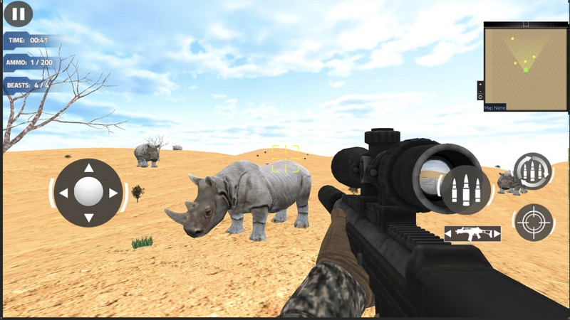 Caçador de animais no deserto screenshot 1
