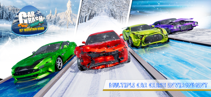 Car Crash Simulator Snow Race
