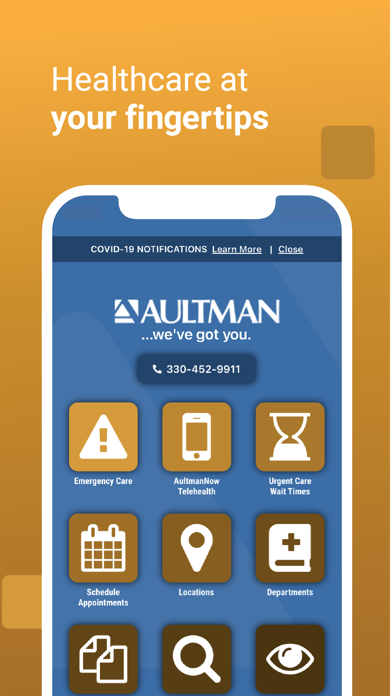 Aultman Anywhere—Hospital/Care Screenshot