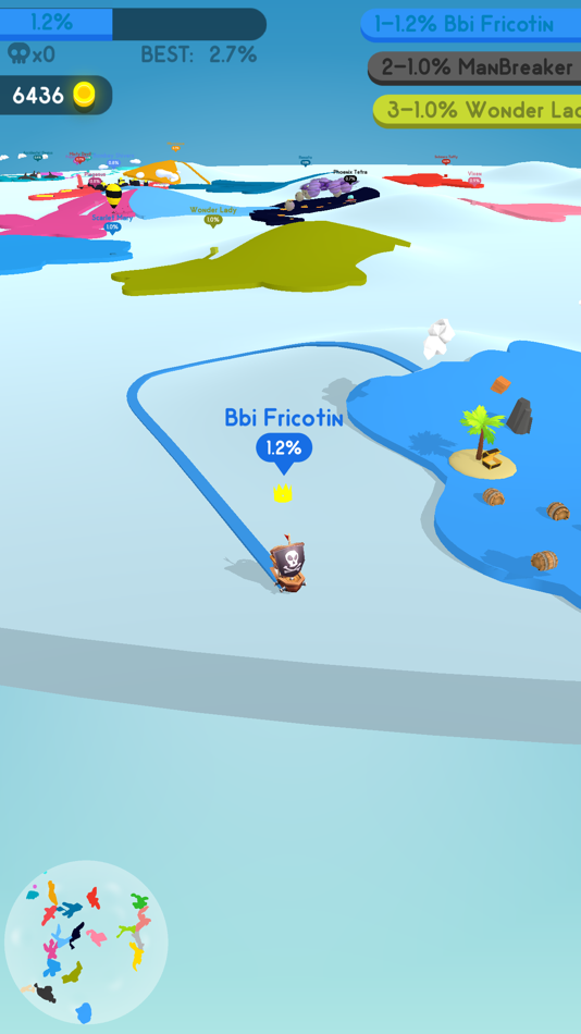 #3. Paper.io 4 (iOS) 由: Voodoo