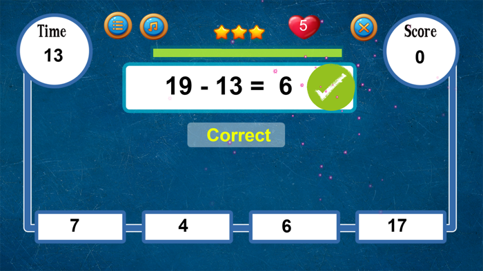 Math Game Addition Subtraction