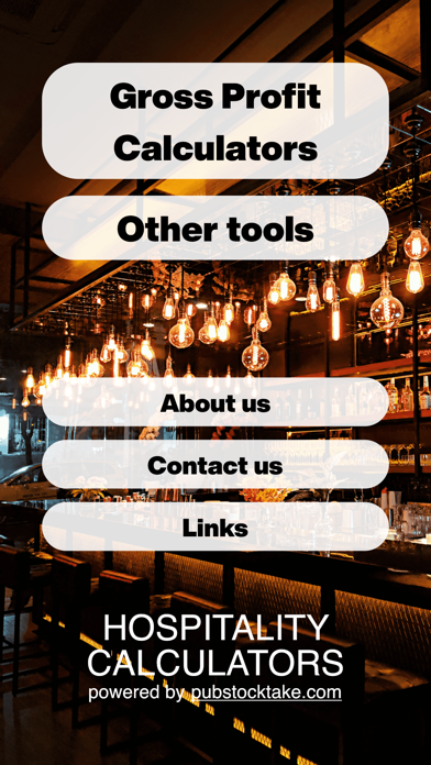 Hospitality Calculator Screenshot