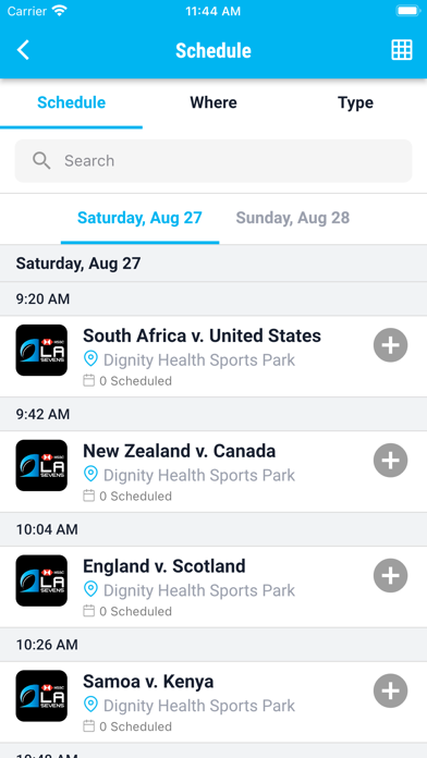 HSBC LA Sevens Screenshot