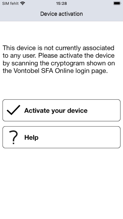 Vontobel SFA Login