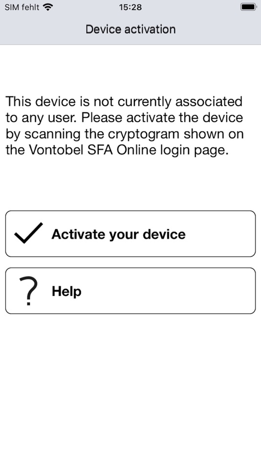 Vontobel SFA Login - 4.30.8 - (iOS)