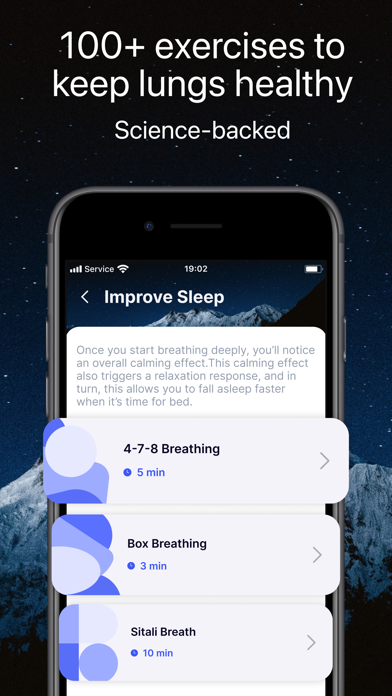 Lungfully: respiratory rate Screenshot