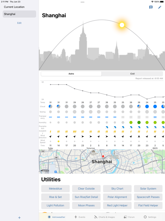 Astroweather - astronomy toolsのおすすめ画像1