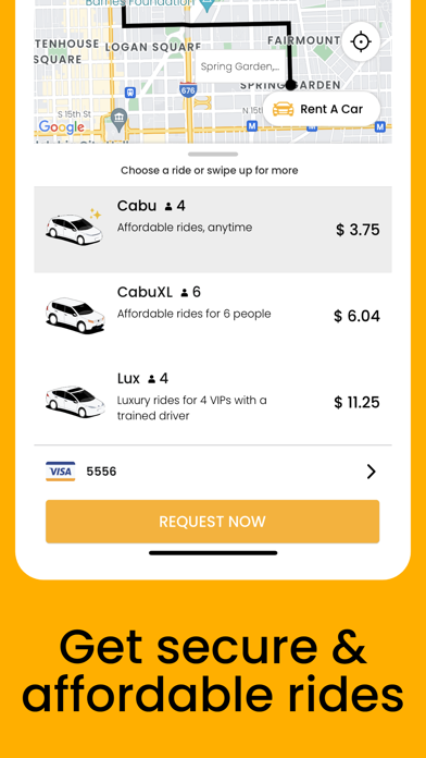 Cabu - Get rides, food & more Screenshot
