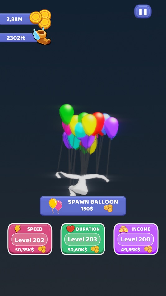 #2. Balloon Clicker (iOS) Podle: Dumbbell Games Yazilim Anonim Sirketi