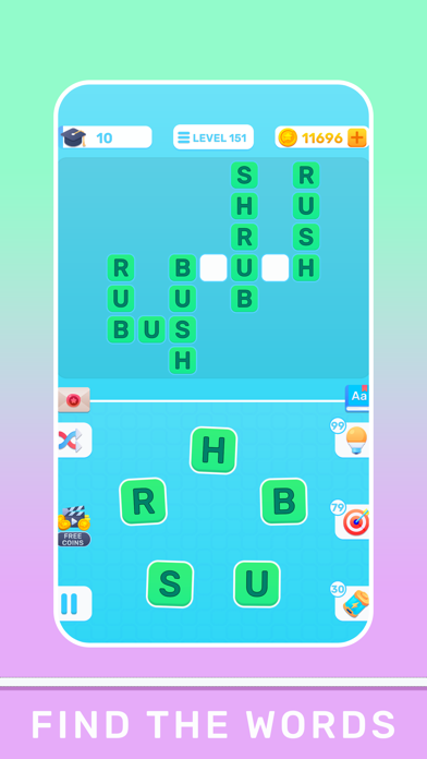 Crossword Play. Connect words. Screenshot