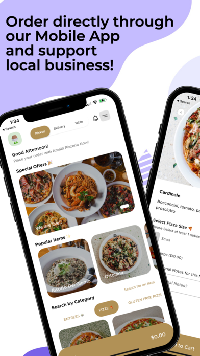 Amalfi Pizzeria Screenshot