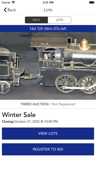 Opfer Auction Online Screenshot