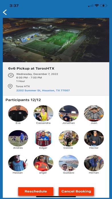 SportSocial app Screenshot