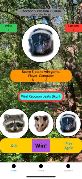 Game screenshot Raccoon-Possum-Skunk hack