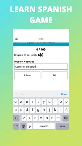 Game screenshot Learn Spanish Game App hack