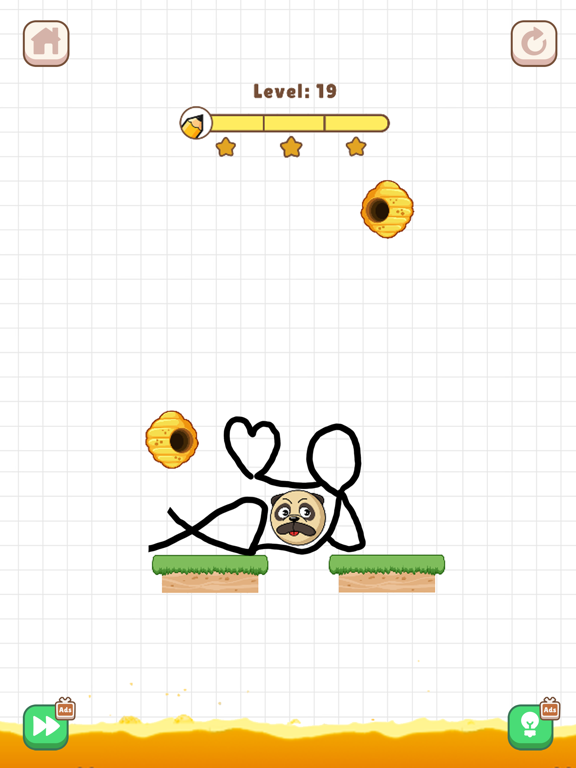 Save The Dog: Bee Draw Puzzle iPad screenshot