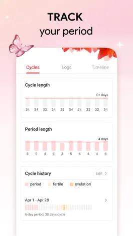 Game screenshot Cycle Tracker: Period Calendar hack