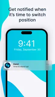 standing desk reminders iphone screenshot 3