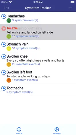 Game screenshot Symptoms Tracker hack