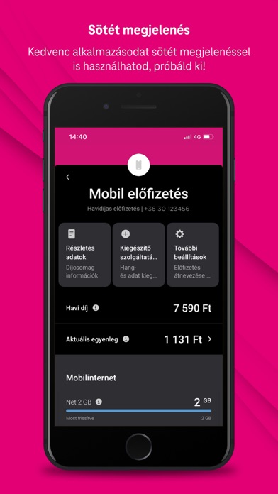 Telekom alkalmazás Screenshot