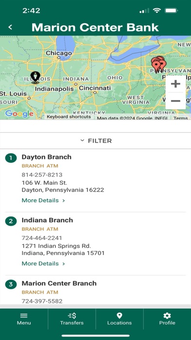 Marion Center Bank Mobile Screenshot
