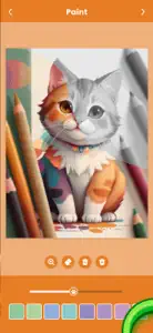 Cats coloring book to paint screenshot #2 for iPhone