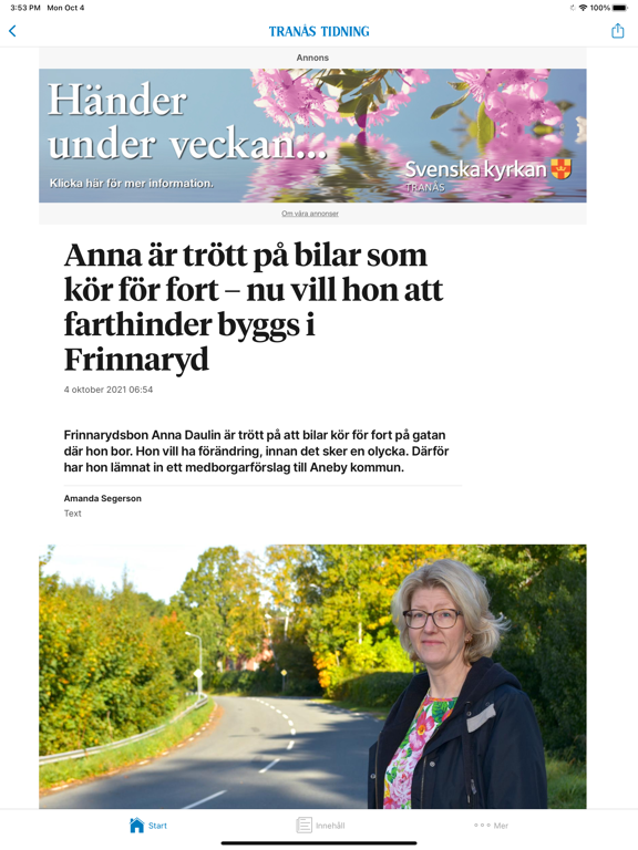 Tranås Tidning Nyhetsapp screenshot 2