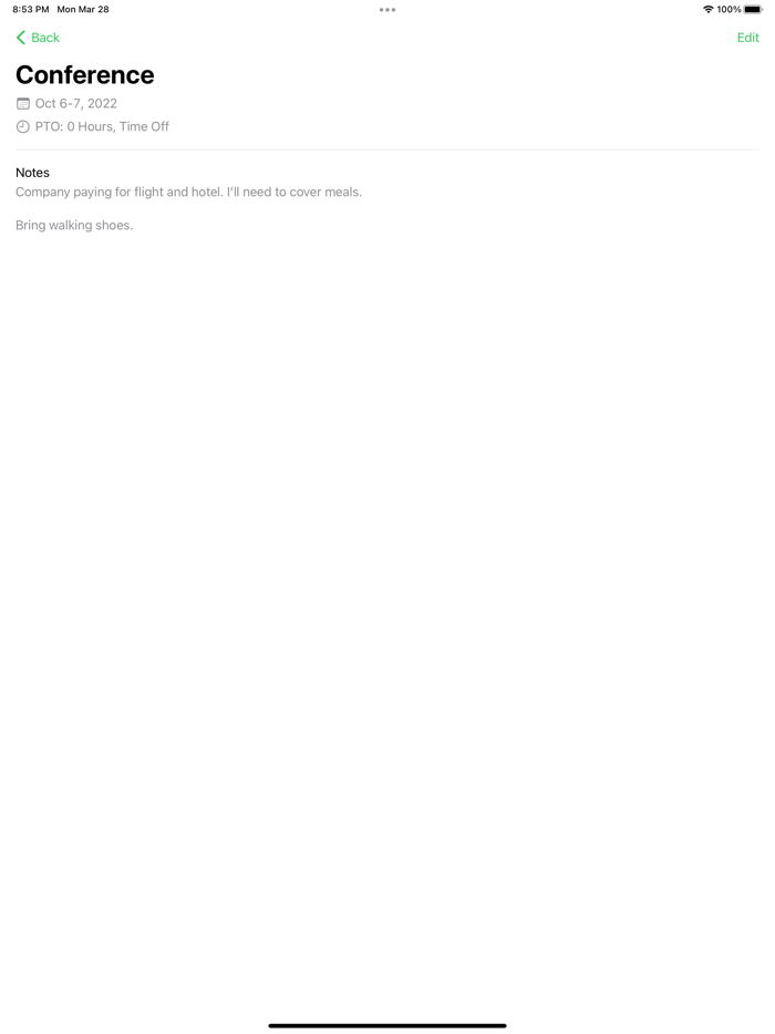 Vacation Planner and PTO Tracker
