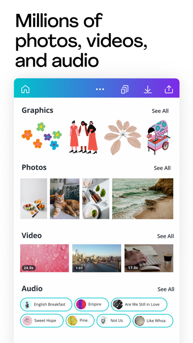 Canva: Design, Photo & Video iphone images