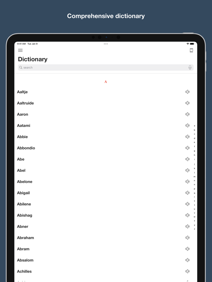 First Name Dictionary