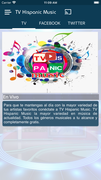 TV Hispanic Music Screenshot