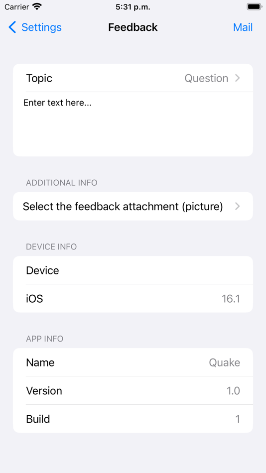 #7. Quake Meter - Earthquake data (iOS) Podle: Laura Zafra
