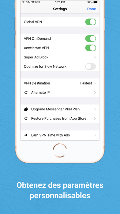 Screenshot #3 pour Messenger VPN: chat privé